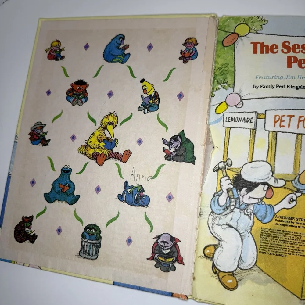 The Sesame Street Pet show, sesame Street Book Club HC 1980‎ Muppets